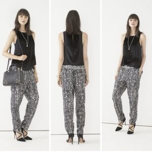 Rebecca Minkoff Silk Sequin Jogger Pants XS